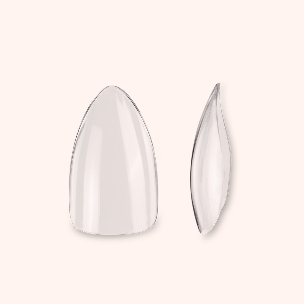 Soft Gel Nail Tips Short Almond Shape 500 in Tipbox