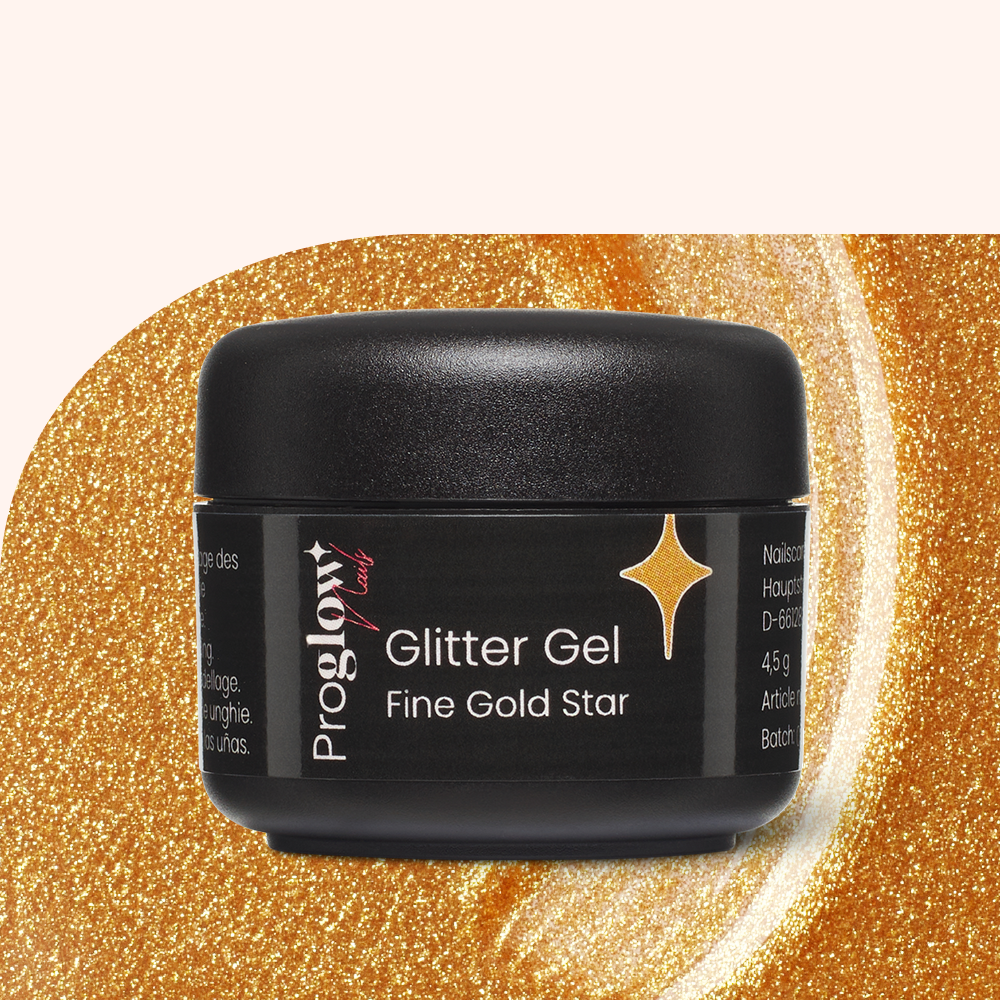 Glitter Gel Fine Gold Star