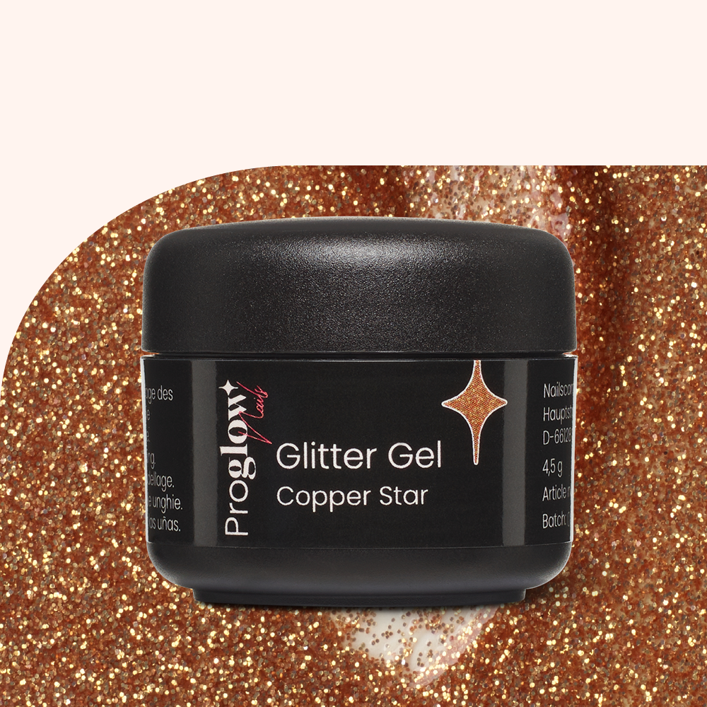 Glitter Gel Copper Star