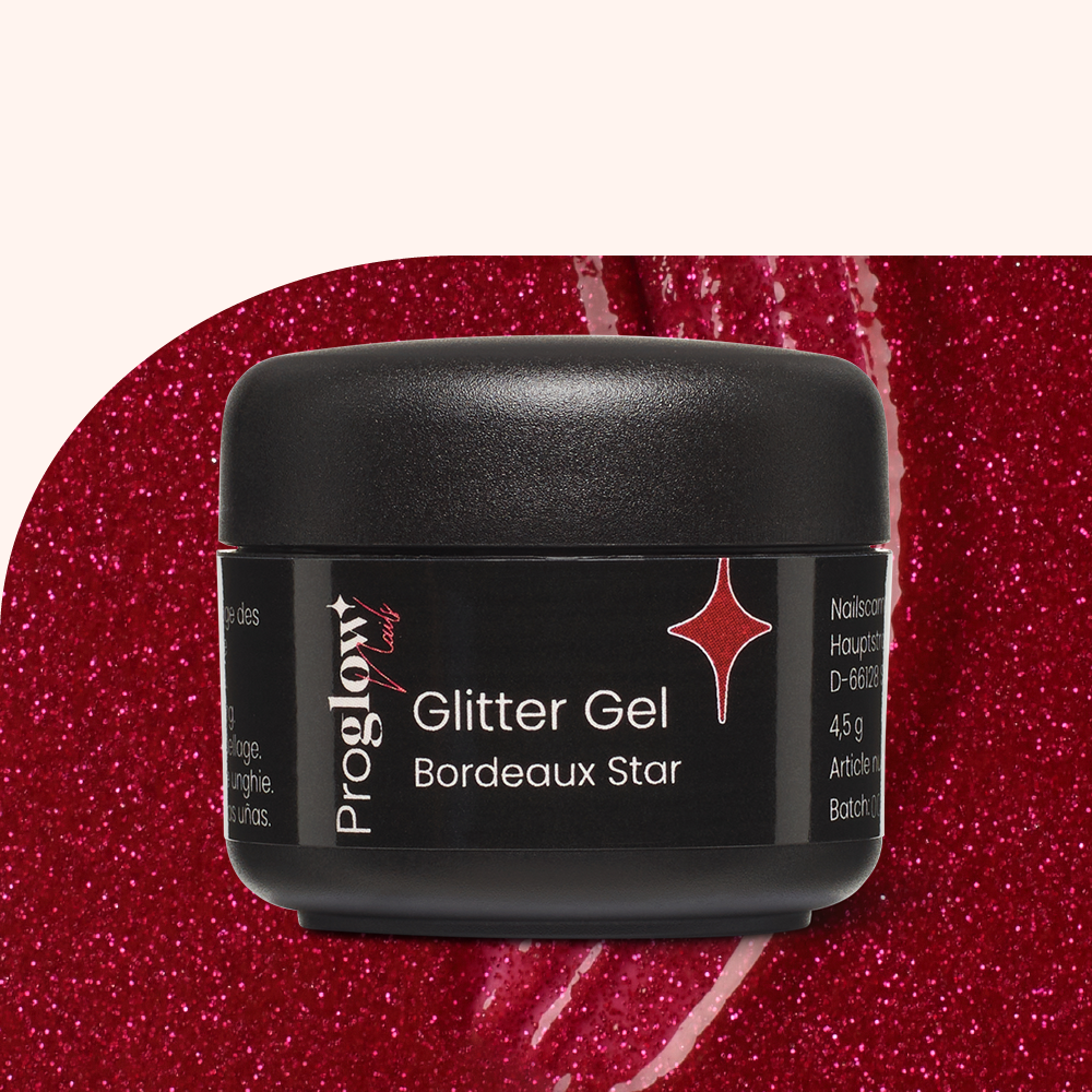 Glitter Gel Bordeaux Star