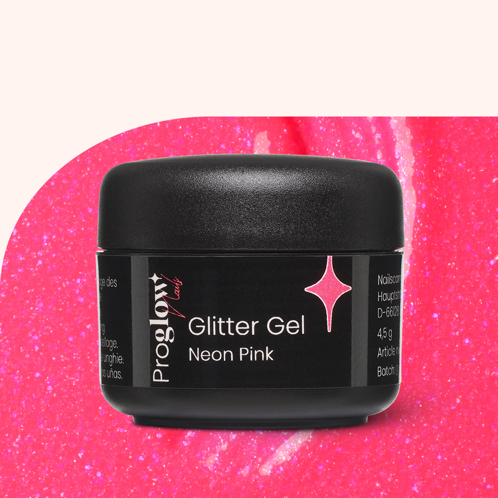 Glitter Gel Neon Pink