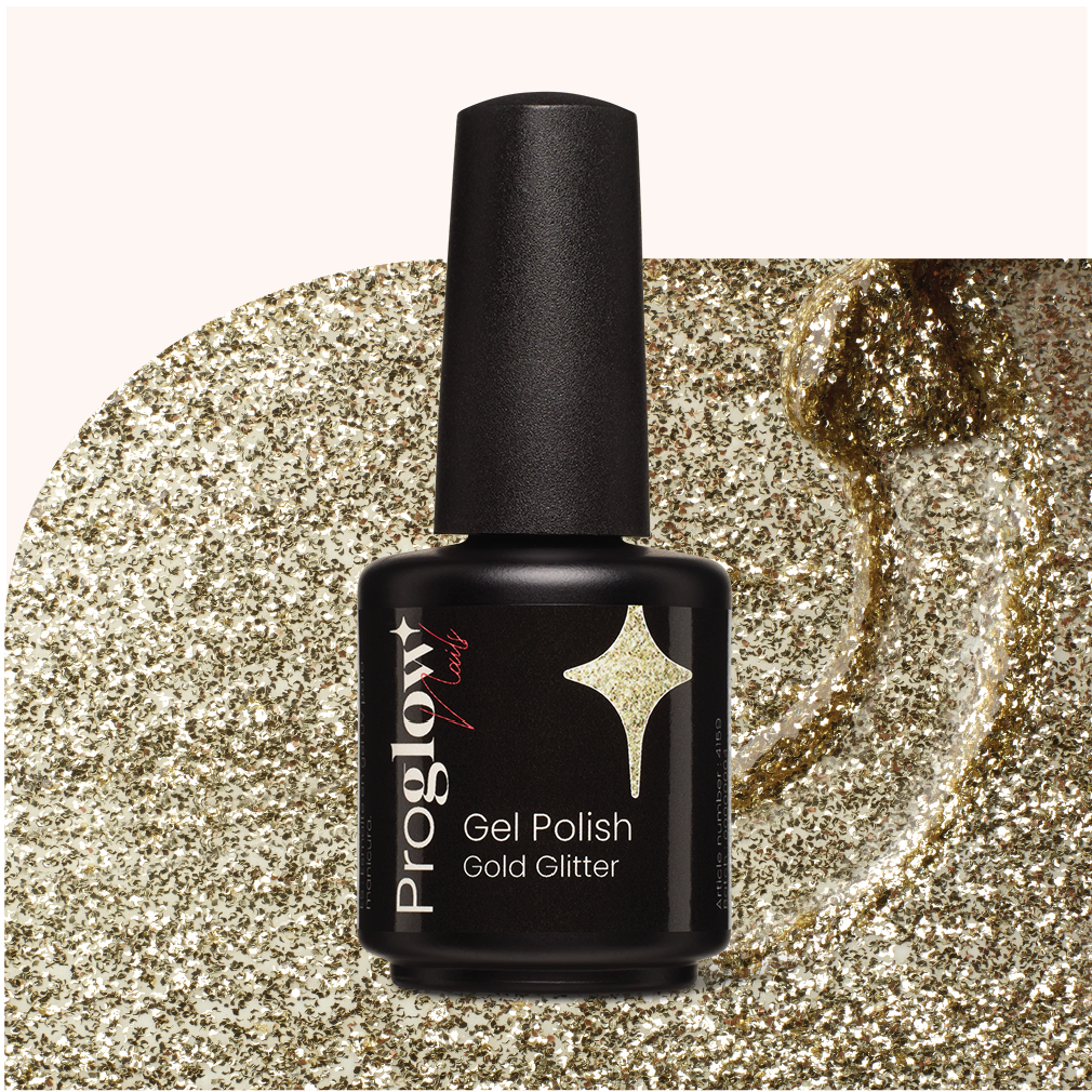 4159 Gel Polish Massive Gold Glitter 1