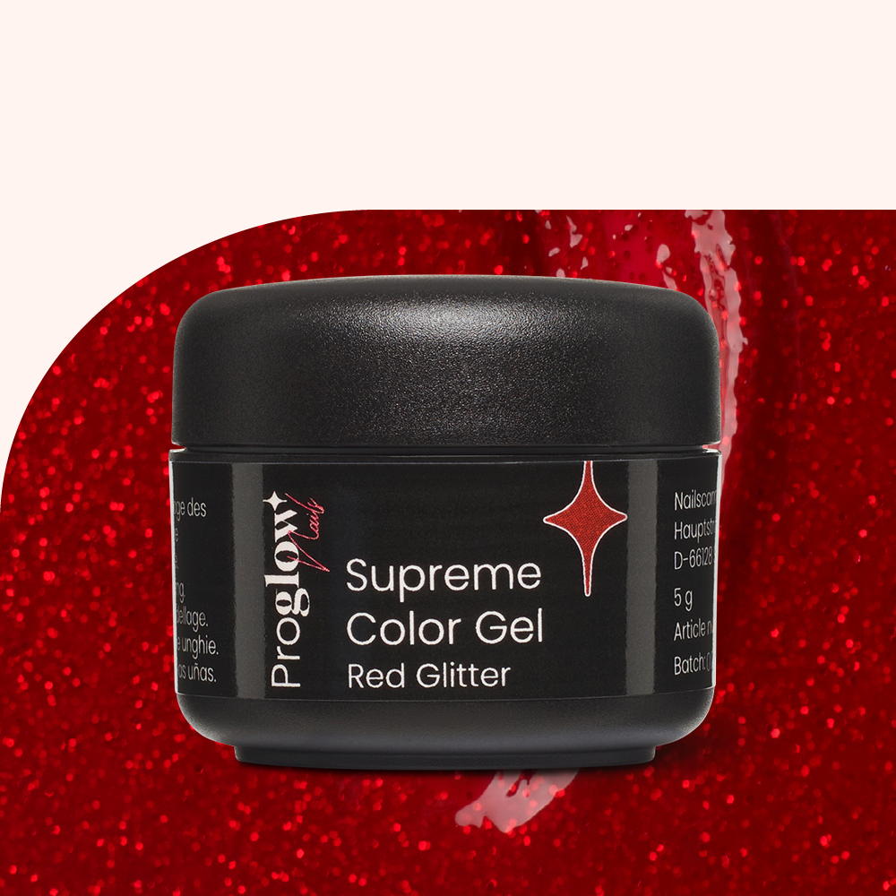 Supreme Color Gel Red-Glitter