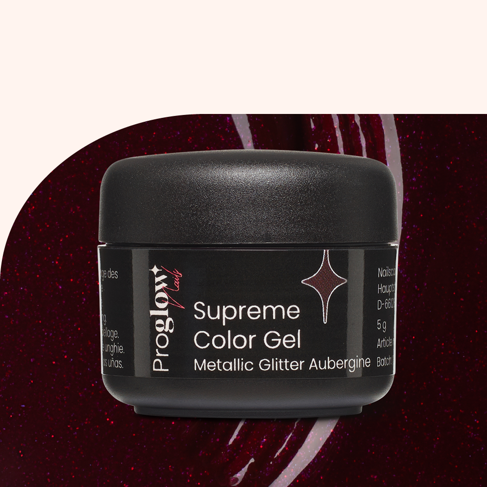 Supreme Color Gel Metallic-Glitter Aubergine