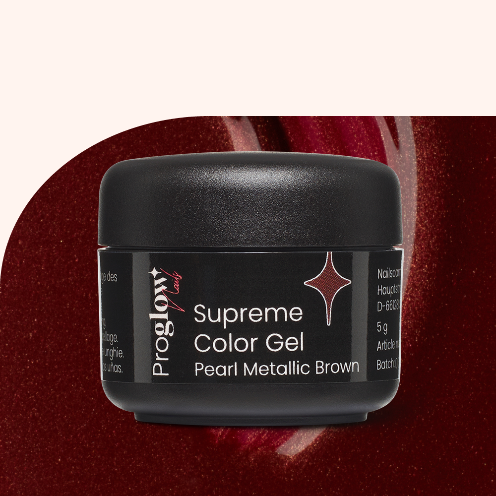 Supreme Color Gel Pearl Metallic Brown