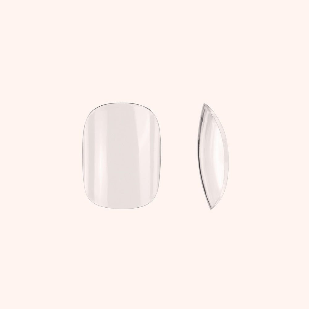 Soft Gel Nail Tips Short Rounded Square Shape 500 in Tipbox 2