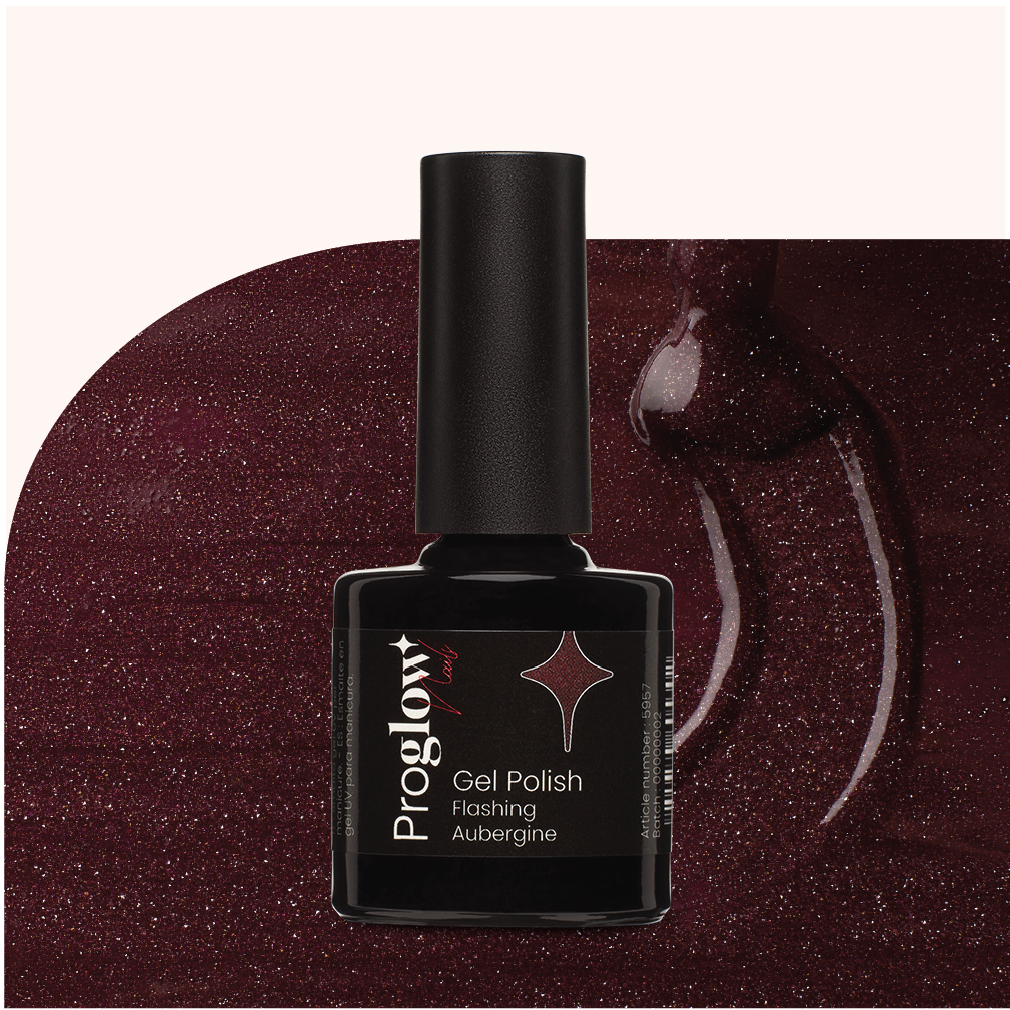 5957 Gel Polish Flashing Aubergine 1