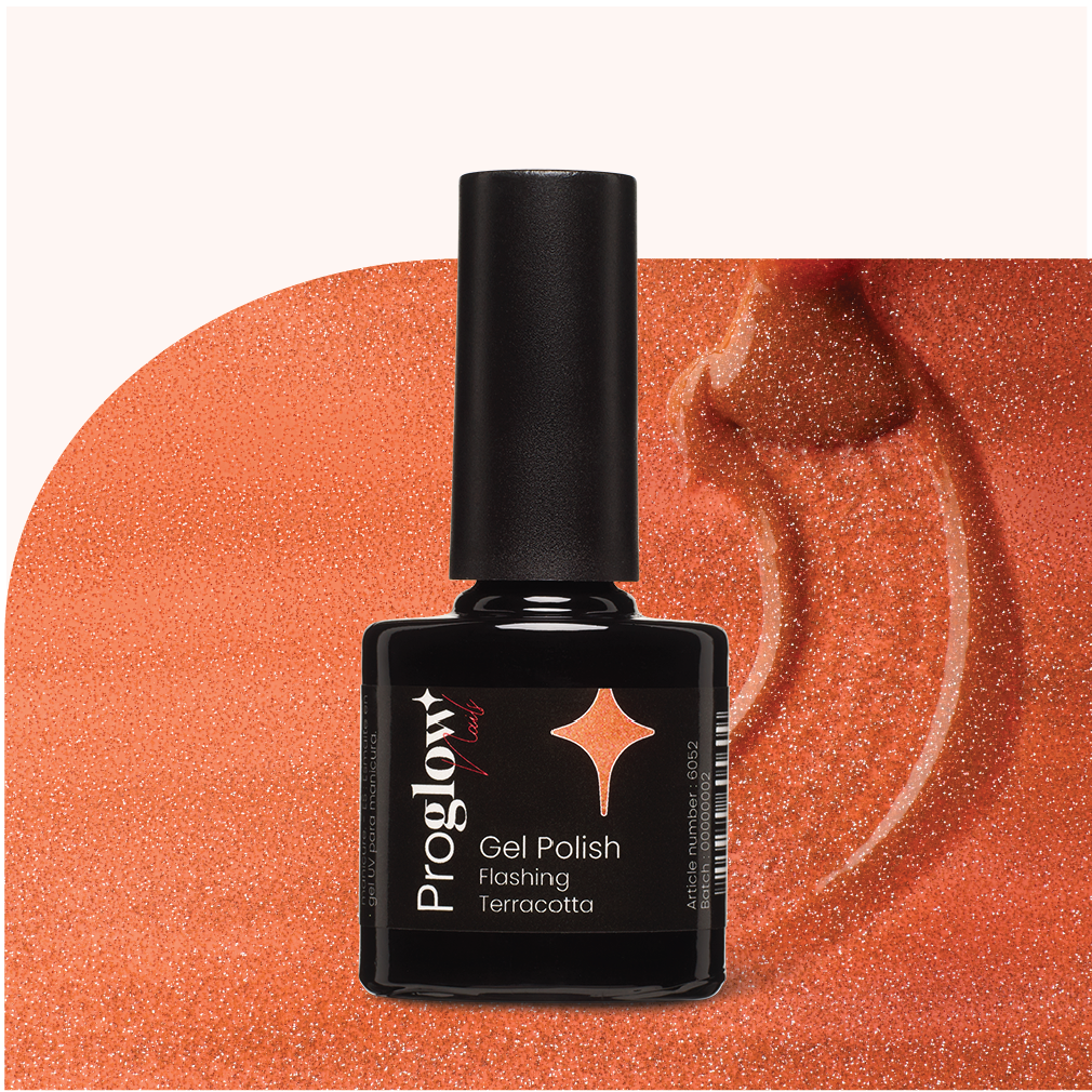 6052 Gel Polish Flashing Terracotta 1