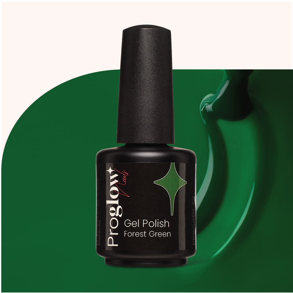 6112 Gel Polish Forest Green 1