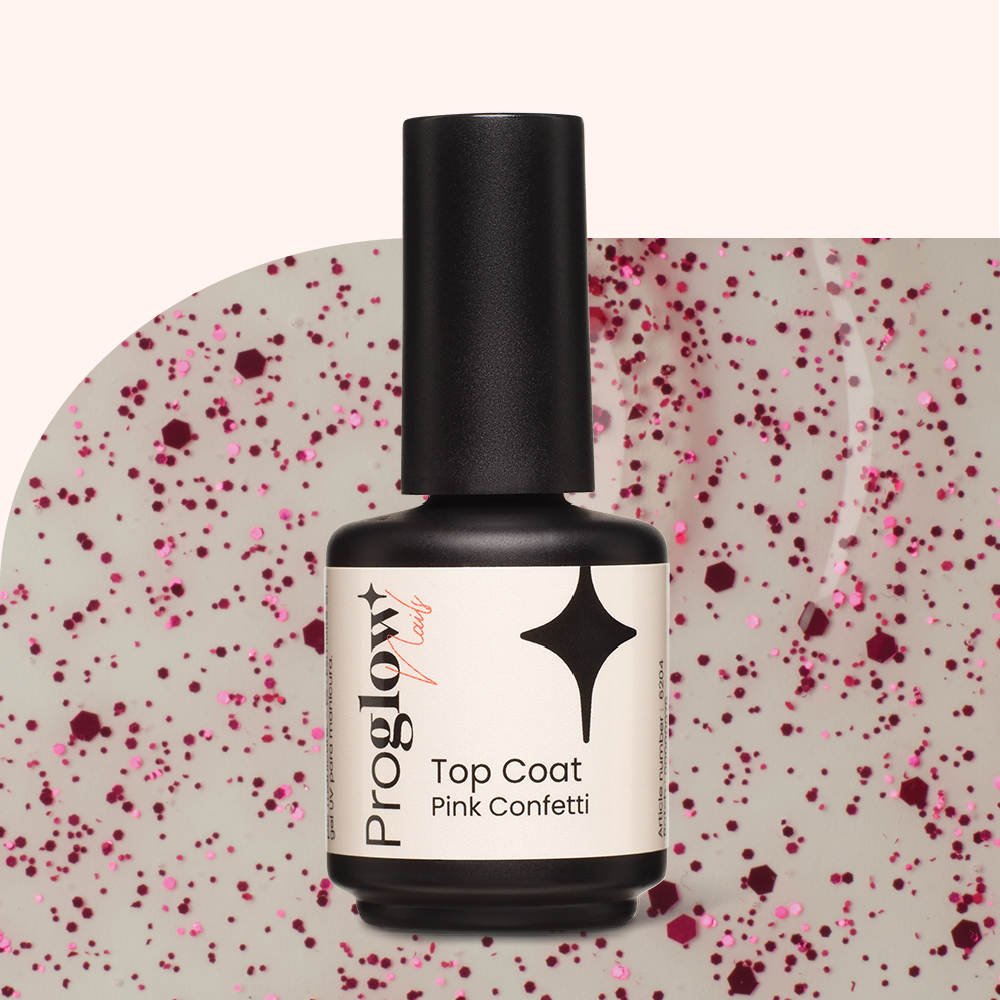 Top Coat Pink Confetti