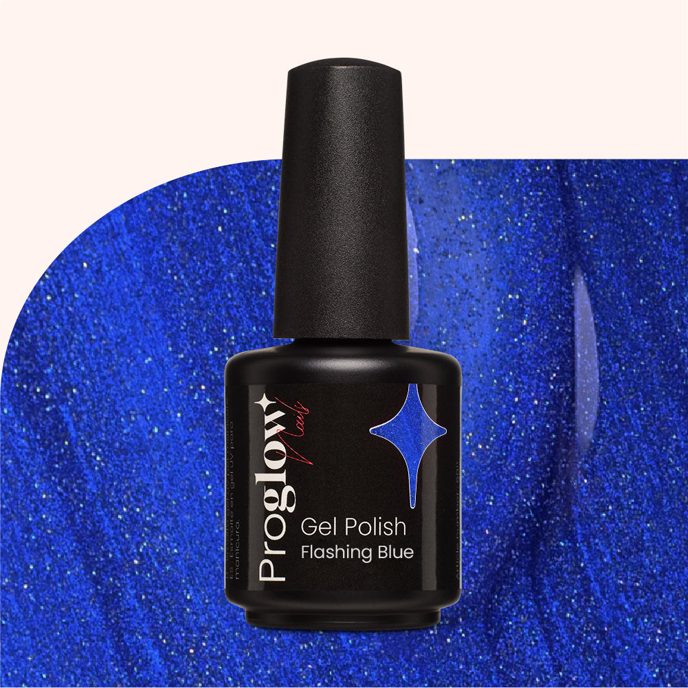 Gel Polish Flashing Blue