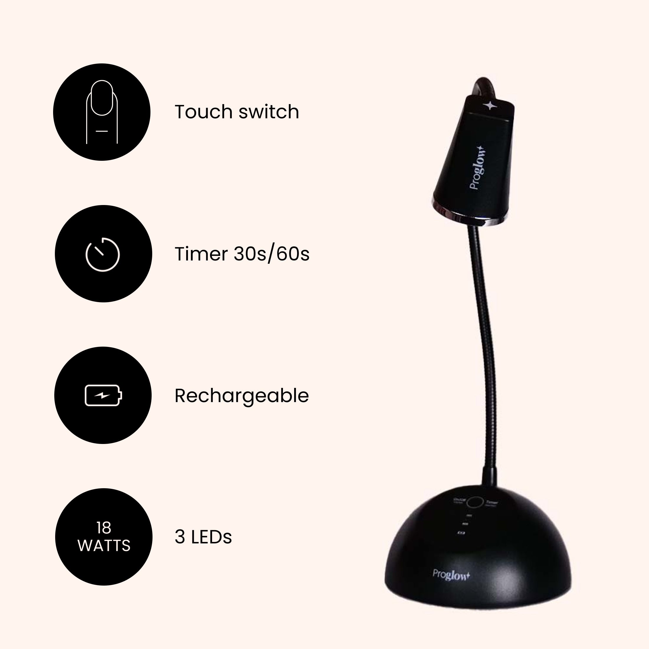 Studioline UV/LED Touch Lamp 18W