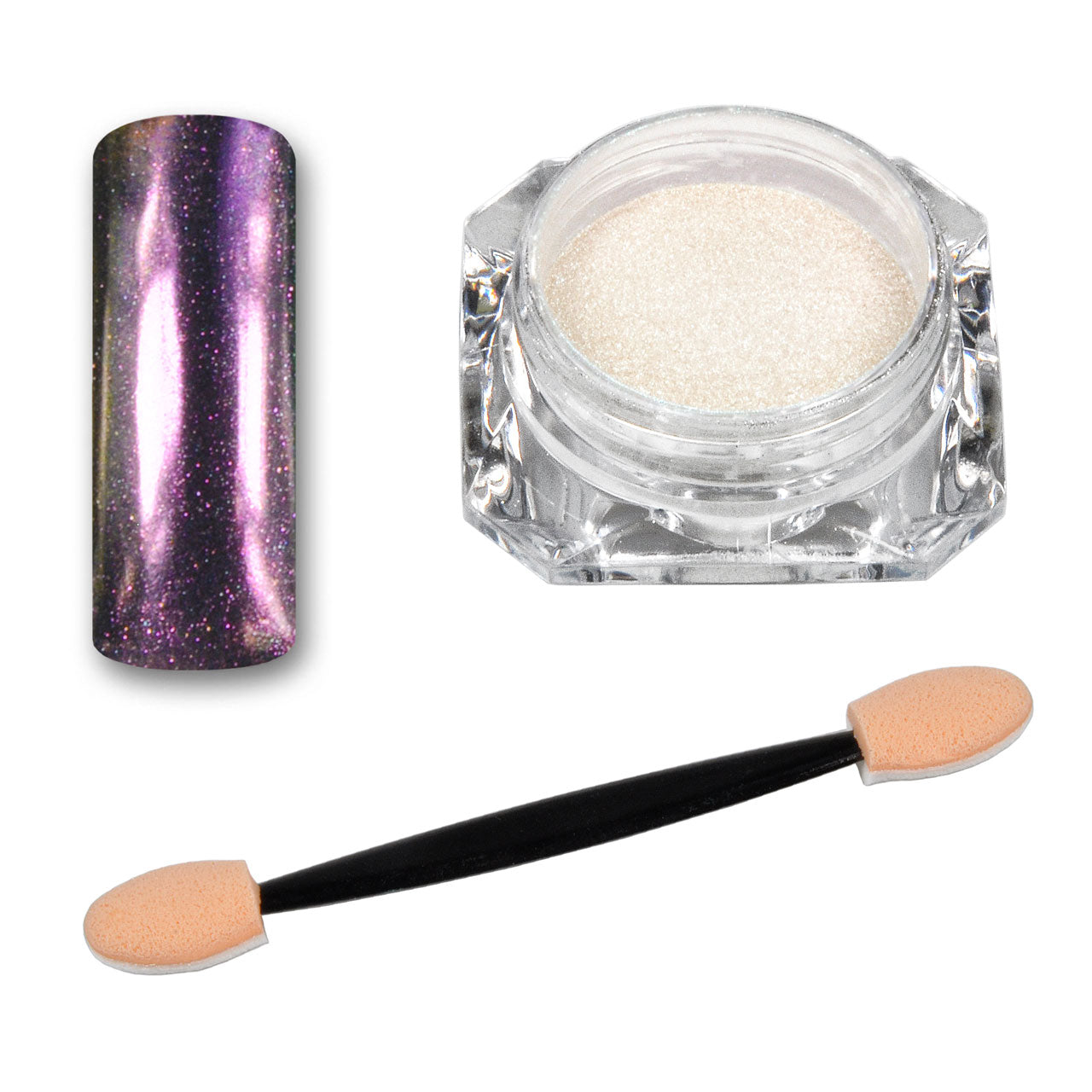 Mirror Chrome Puder Unicorn White