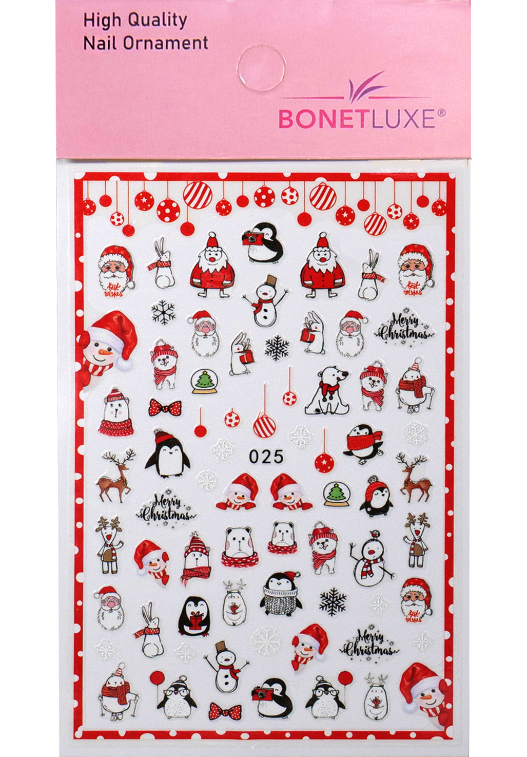 Nail Sticker Merry Christmas 4