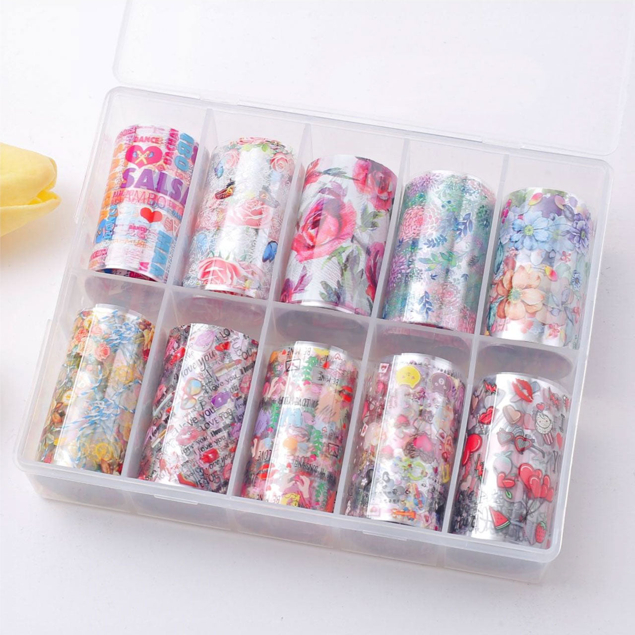 Nail Art Transfer Foil Set Pop Culture & Floral