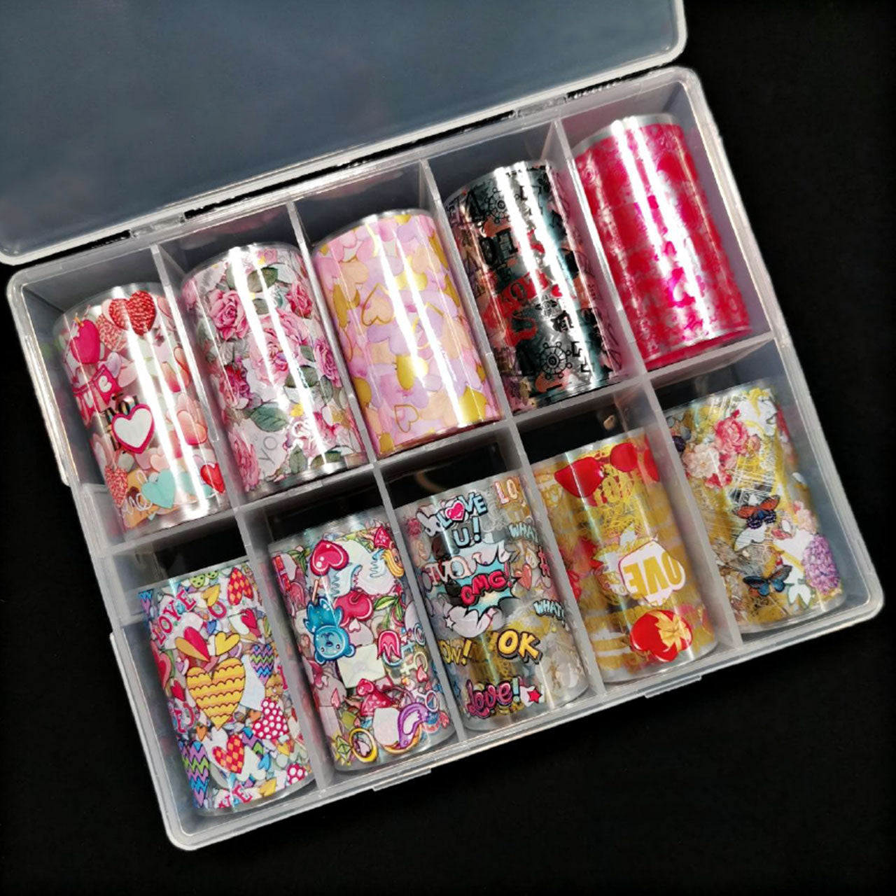 Nail Art Transfer Foil Set Comics Style