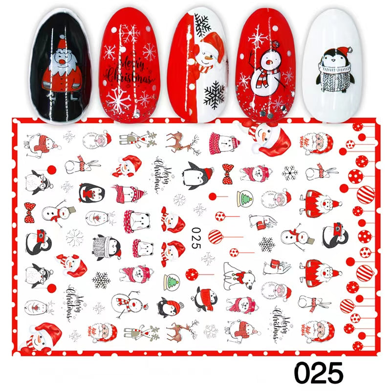 Nail Sticker Merry Christmas 4